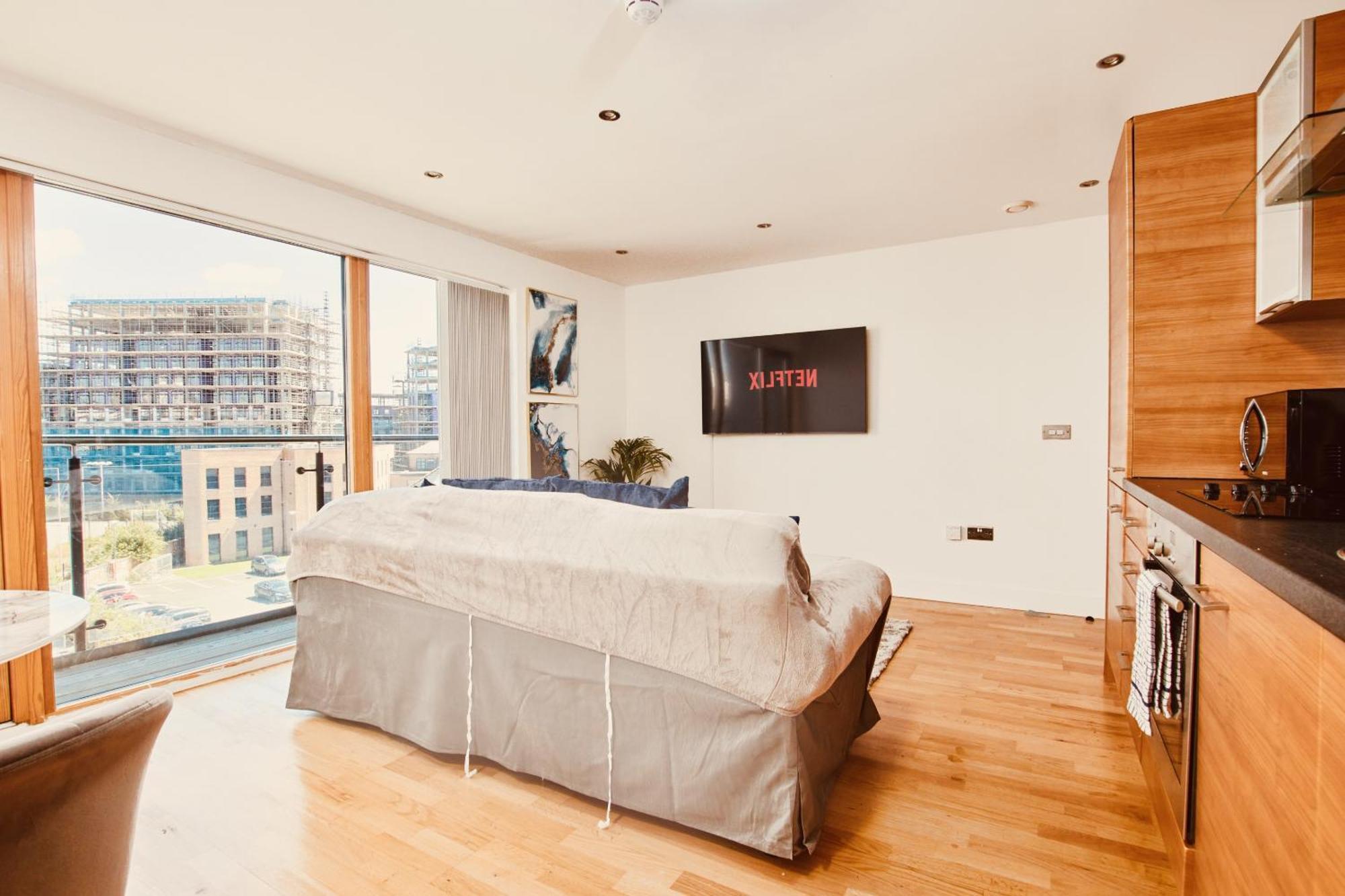 King Deluxe City Apt Large Space& Free Parking! No Balcony Leeds  Quarto foto